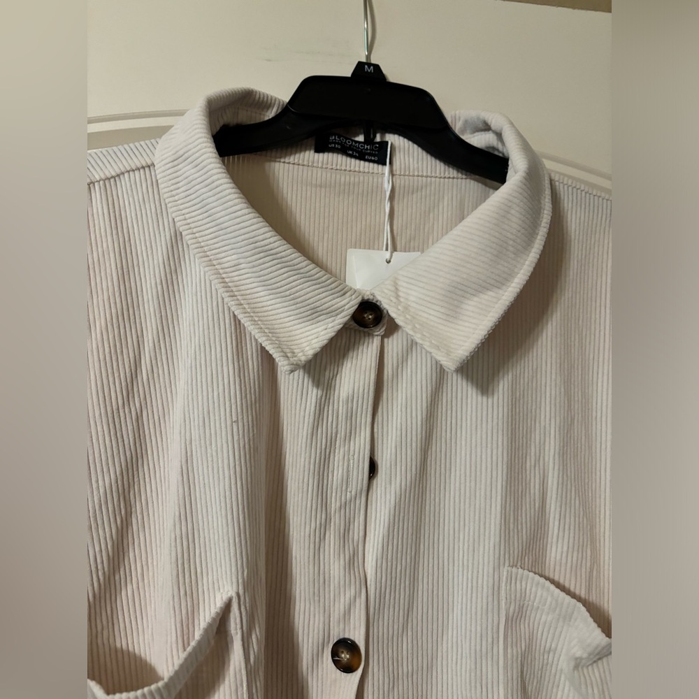 Bloomchic Ruffle Hem Shacket - Picture 6 of 7